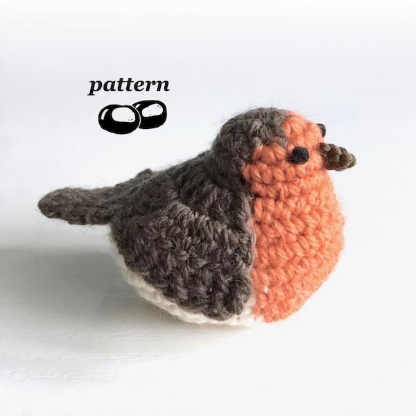 Robin Crochet Pattern / Crochet Bird Pattern / Crochet Christmas Decoration / Christmas Crochet Pattern