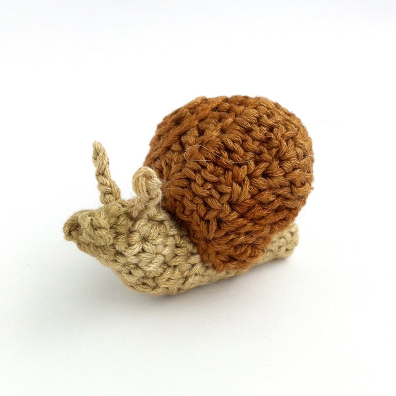 Snail Crochet Pattern / Crochet Snail Pattern / Amigurumi Snail Pattern Crocheted Snail Crochet Slug Pattern image 2