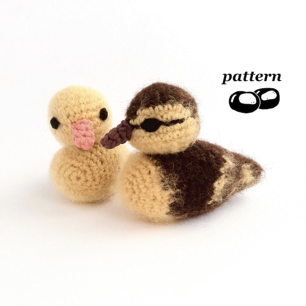 Duckling Crochet Pattern / Crochet Duckling Pattern / Crocheted Duck Chick / Baby Bird / Crochet Spring Decoration / Easter Crochet Pattern