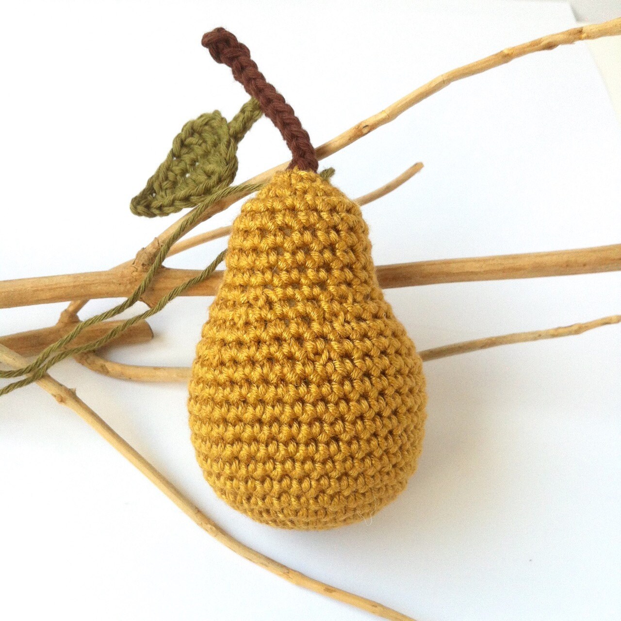 Gold Pear Ornament / Gold Christmas Tree Ornament / Christmas  Etsy