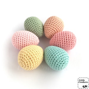 Crocheted eggs