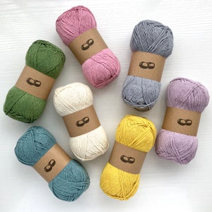 Crochet Kit / DIY Crochet Kit Dishcloth Kit / Simple Crochet Beginner Kit / Eco-friendly Sustainable Recycled Gift for Crocheter image 5