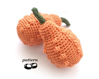 Warty Gourd Crochet Pattern PDF, Realistic Halloween and Harvest Decor