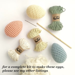 Egg Crochet Pattern / Crochet Egg Pattern / Crochet Easter Decoration Easter Crochet Pattern / Suitable for Beginners / Twig Tree Ornaments image 7