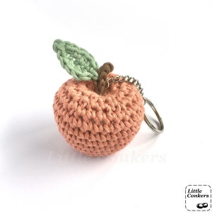 Crocheted apple keyring