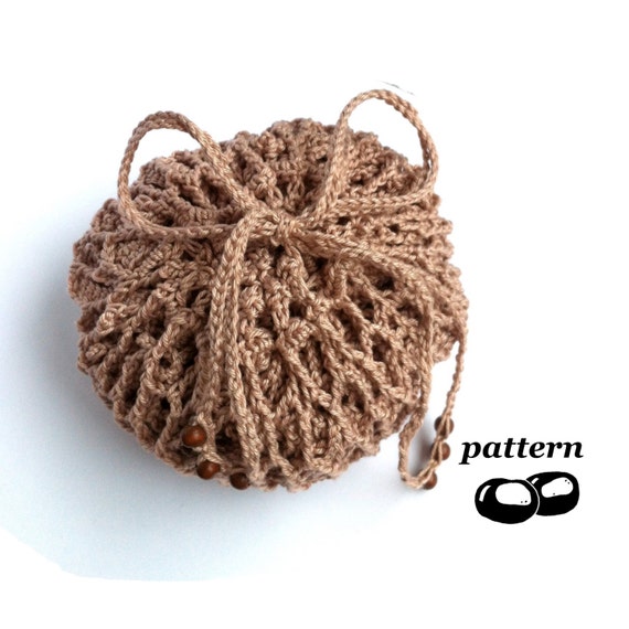 Plastic Bag Crochet Handbag with Poppy Decoration