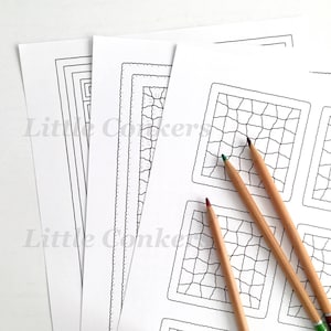 Puede incluir: Cuatro p&aacute;ginas para colorear imprimibles que presentan diferentes patrones geom&eacute;tricos. Las p&aacute;ginas est&aacute;n impresas en papel blanco y est&aacute;n listas para ser coloreadas con l&aacute;pices de colores, rotuladores o l&aacute;pices de colores.