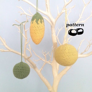 Crochet Basic Shape Patterns Minimalist Sphere Football Oval Simple Shapes / Crochet Ornaments Toys for Children image 1