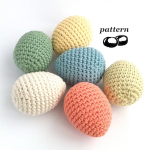 Egg Crochet Pattern / Crochet Egg Pattern / Crochet Easter Decoration Easter Crochet Pattern / Suitable for Beginners / Twig Tree Ornaments image 1