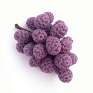 Crochet Grapes Pattern / Bunch of Grapes / Crochet Fruit Pattern / Crochet Food Pattern image 3