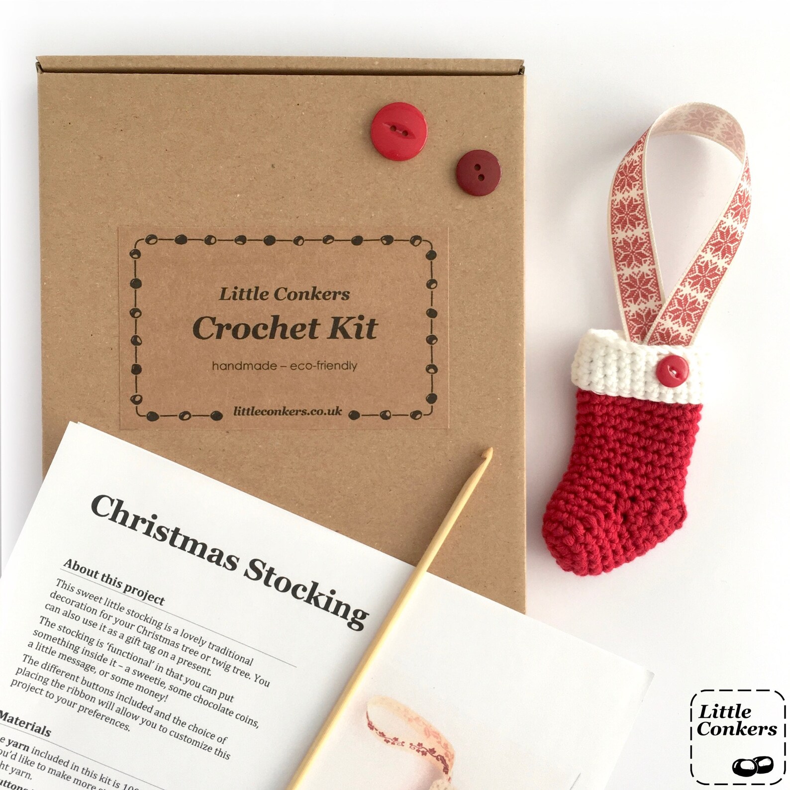 Christmas Crochet Kit / DIY Kit Craft Kit Create it Yourself Etsy