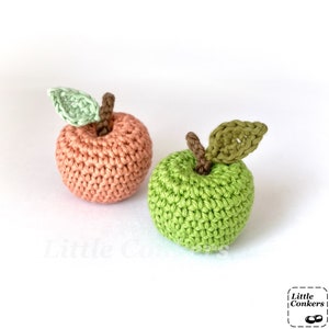 Crocheted apple keyrings
