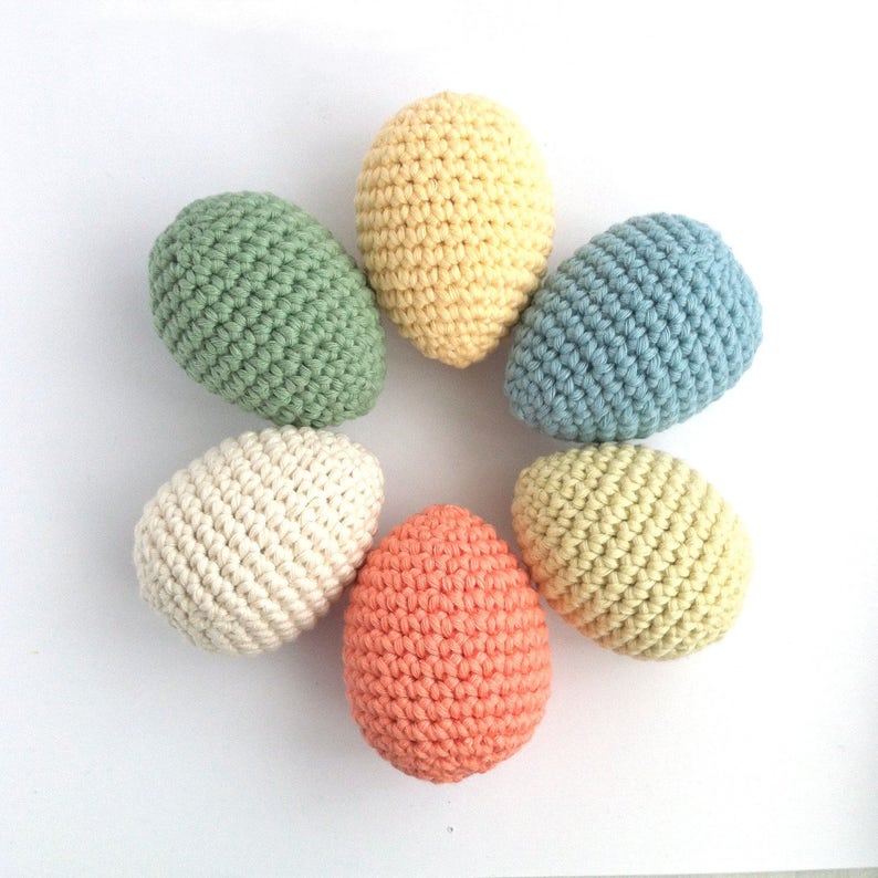 Egg Crochet Pattern / Crochet Egg Pattern / Crochet Easter Decoration Easter Crochet Pattern / Suitable for Beginners / Twig Tree Ornaments image 2