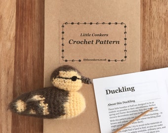 Crochet Duckling Pattern / Easter Gift for a Crocheter / Crochet Pattern Gift / Easter Crochet / Craft Gift / Crochet Chick Spring Birthday