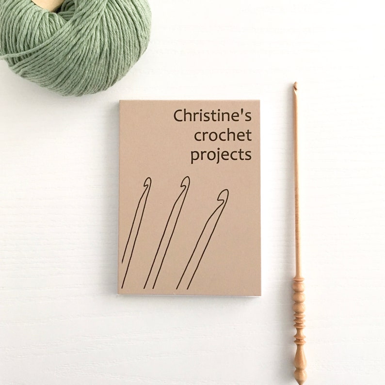 Personalised Notepad for Crocheter / Personalised Gift for Crocheter / Crochet Notebook Eco Friendly Gift / Craft Gift / Mum Gift for Craft image 2