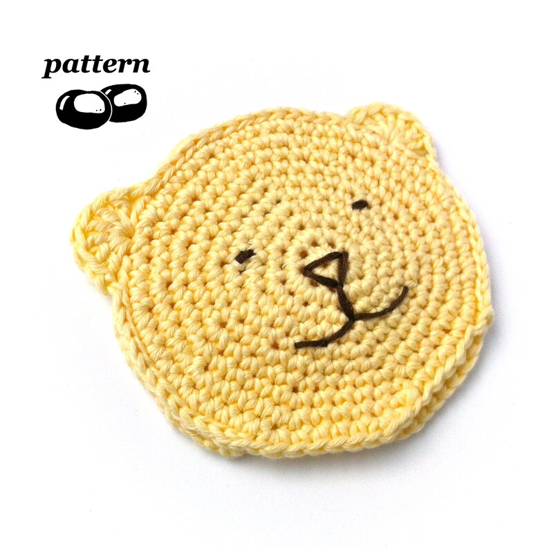 Baby Wash Cloth Crochet Pattern / Baby Bath Mitt Crochet Pattern / Child Toddler Baby / Bear Teddy / Baby Shower Crochet Gift image 3