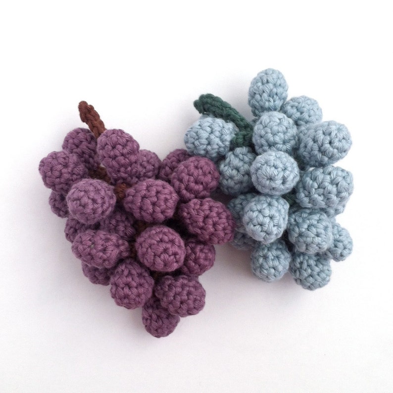 Crochet Grapes Pattern / Bunch of Grapes / Crochet Fruit Pattern / Crochet Food Pattern image 4