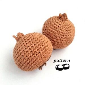 Onion Crochet Pattern / Crochet Onion Pattern / Crochet Vegetable Pattern / Crochet Food Pattern