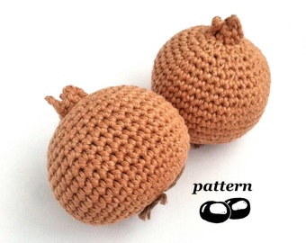 Crochet Onion Pattern / Crochet Vegetable Pattern / Crochet Food Pattern