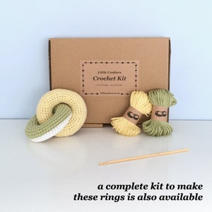 Linked Rings Toy Crochet Pattern / Baby Crochet Pattern / Teething Rings Teether Tactile / Torus Doughnut image 5