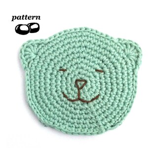 Baby Wash Cloth Crochet Pattern / Baby Bath Mitt Crochet Pattern / Child Toddler Baby / Bear Teddy / Baby Shower Crochet Gift image 2