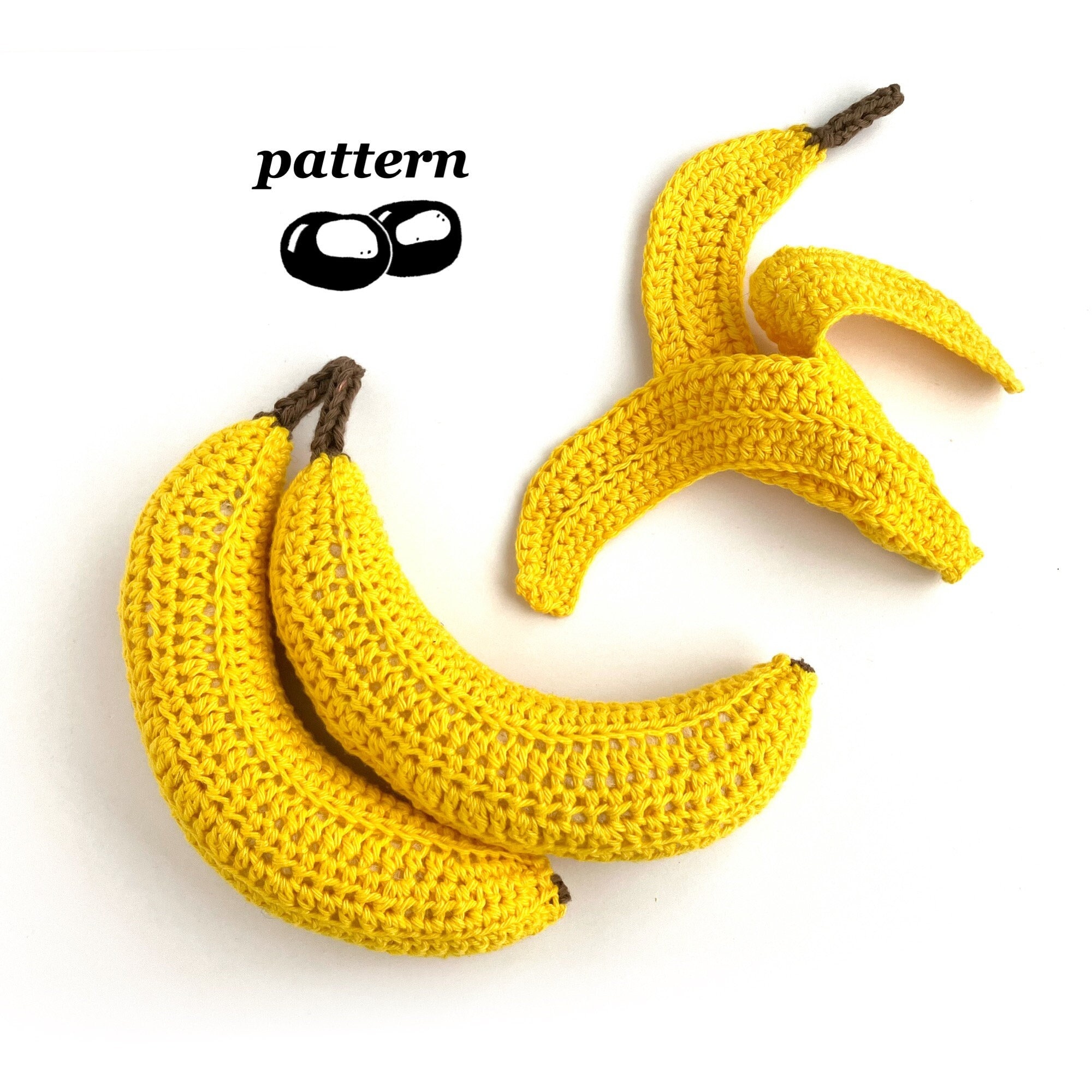 30 Banana Crochet Patterns: Play Food, Amigurumi, Pouches, and More 9 Banana and Banana Peel Crochet Pattern