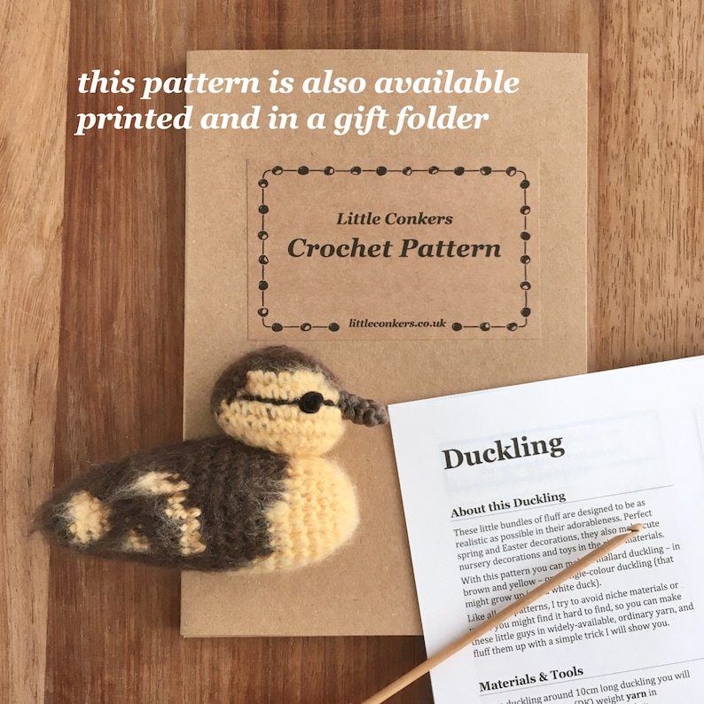 Duckling Crochet Pattern / Crochet Duckling Pattern / Chick / Baby Bird / Crochet Decoration / Easter Crochet Pattern image 7