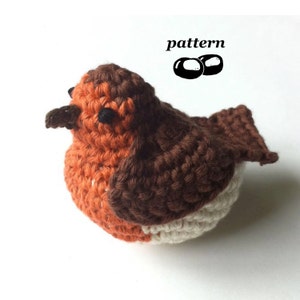 Robin Crochet Pattern / Crochet Bird Pattern / Crochet Christmas Decoration / Christmas Crochet Pattern image 5