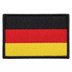 Custom Germany Flag Patch | Embroidered German Emblem for Jacket, Backpack, Tactical Gear | Durable IronOn/Velcro Badge | Physical Tranfer
