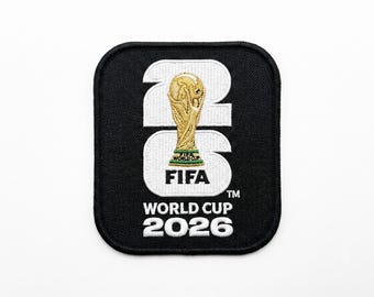 Naszywka haftowana Mistrzostw Świata FIFA 2026 | Oficjalna odznaka piłkarska z logo (do naprasowania)