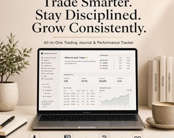 Notion-Vorlage für Trading-Journal | Forex-, Krypto- und Aktienhandelsprotokoll | Performance-Tracker und Trading-Planer | Notion-Vorlage | Notion 2026