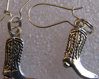 Cowboy Boot Earrings,  Lady's Earrings, Western Earrings, Country Earrings, Kidney Ear Wires, Different Ear Wires