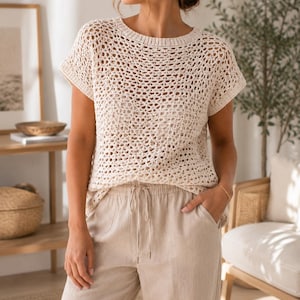 Crochet Pattern - Wren Rattan Crochet Top
