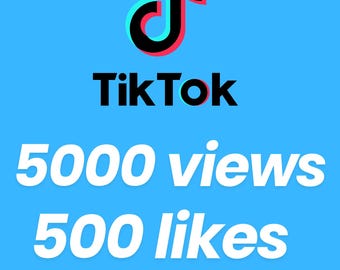 5000 visualizzazioni e 500 like su TikTok / Mi piace e visualizzazioni video veloci / Servizio digitale per i social media