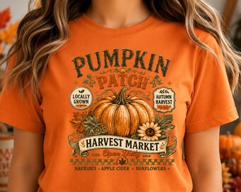 Retro Pumpkin Patch Png, Trendy Fall Sublimation Design Png, Vintage Autumn Shirt Design, Distressed Fall Png, Farm Fresh Pumpkin Design