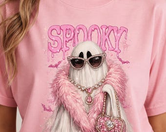 Glam Ghost Png, Preppy Ghost Png, Bling Design, Halloween Designs, Boujee Png, Ghost Graphic, Spooky Graphic