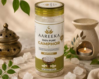 Czyste kryształy kamfory Bhimseni Zapach do domu Medytacja i relaks Rytuały duchowe Aromaterapia Prezent Opakowanie 150 g