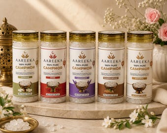 Pure Bhimseni Campher Entdeckungsset mit 5 aromatischen Kampfer-Kollektion