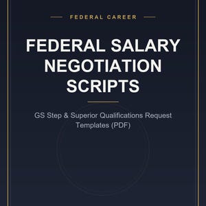 Skrypty do negocjacji wynagrodzeń federalnych | Szablony wniosków o kwalifikacje GS Step i Superior (PDF)