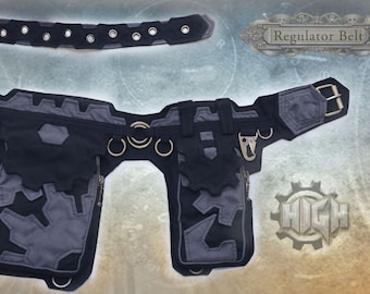 Cinturón regulador ~ bolso de cintura estilo steampunk apocalíptico con bolsillo para la cadera