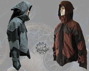 Assassin Jacket Hood - post apocalyptic dark cosplay knight medieval armor hooded men's hoodie