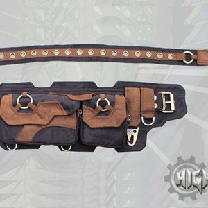 Ceinture Krypton ~ sac banane steampunk burning man festival de musique poche cargo tactique ceinture hanche