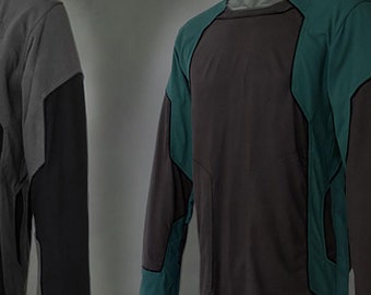 Fusion Jumper - long sleeve men&#39;s goa psy trance doof festival pocket Sweater