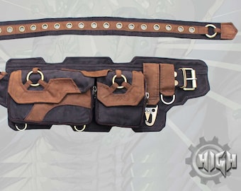 Krypton Belt ~ steampunk burning man music festival tactical cargo pocket hip belt bum bag