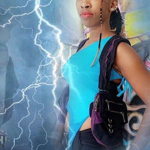 Flash Holster ~ post apocalyptic burning mans festival shoulder holster vest bag pouch