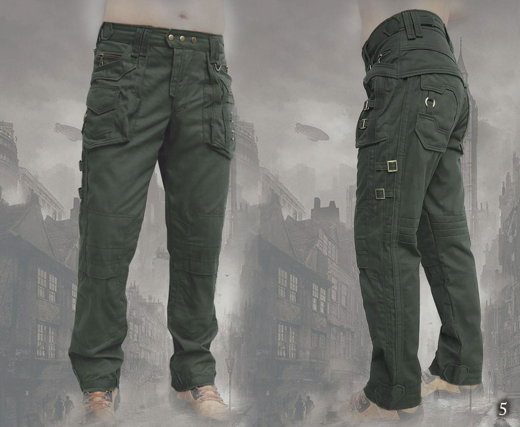 Sherlock Pants - Mens Futuristic Cyberpunk Apocalyptic Urban Sherlock Pants - Mens Futuristic Cyberpunk Apocalyptic Urban