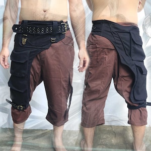 Curator Belt ~ one leg cargo pockets Chaps apocalyptic festival bag belt