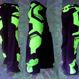 Electric Universe Pants, cyber steampunk rave festival burning man - plus size -