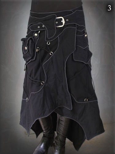 Craft Skirt Cyber Cybergoth Cyberpunk Steampunk Psypunk Clothing