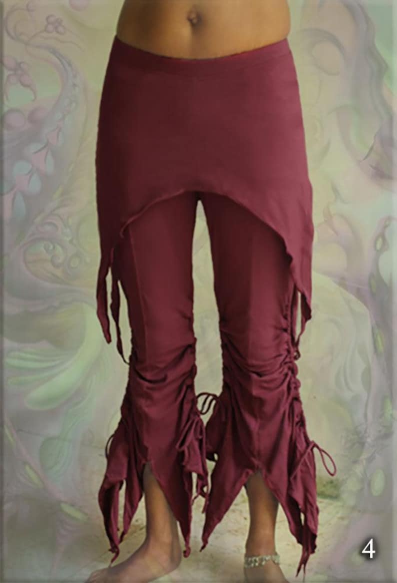 Salsa kjol yoga fairy flare byxor leggings - storlek från xS - 3XL 4. Maroon
